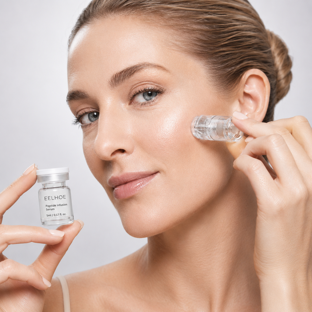 Sistema de microinfusión facial con ácido hialurónico + péptidos