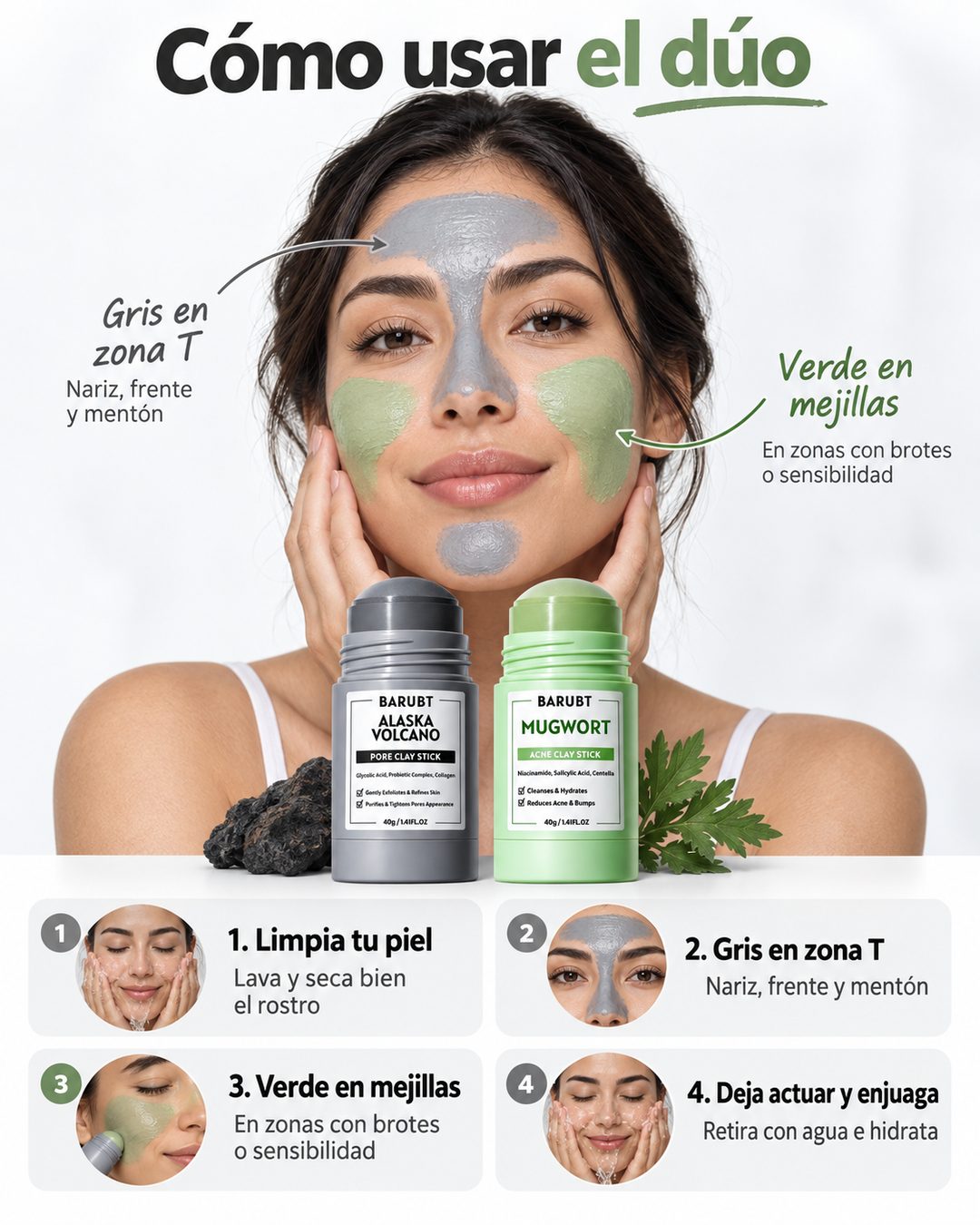 Dúo Facial 2 Pasos — Poros + Equilibrio de la Piel